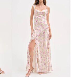 For Love & Lemons Sawyer Maxi Dress XS / Yellow